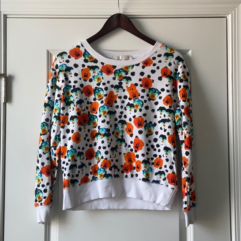Moods of Norway Floral Animal Print Sweater